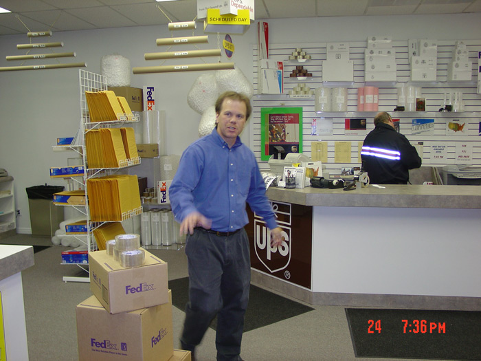 Paul at the Grand Opening of new store 2003