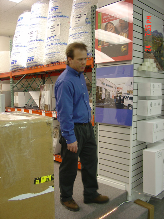 Paul at the Grand Opening of new store 2003