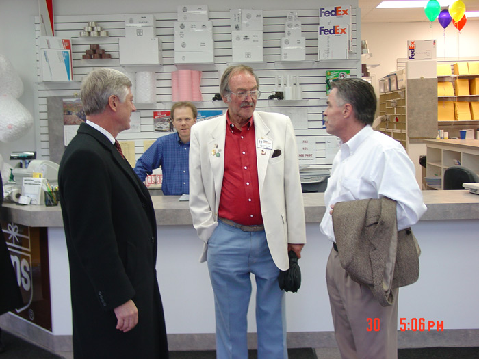 Dad and Paul with Mayor Rocky Anderson at the Grand Opening of new store 2003