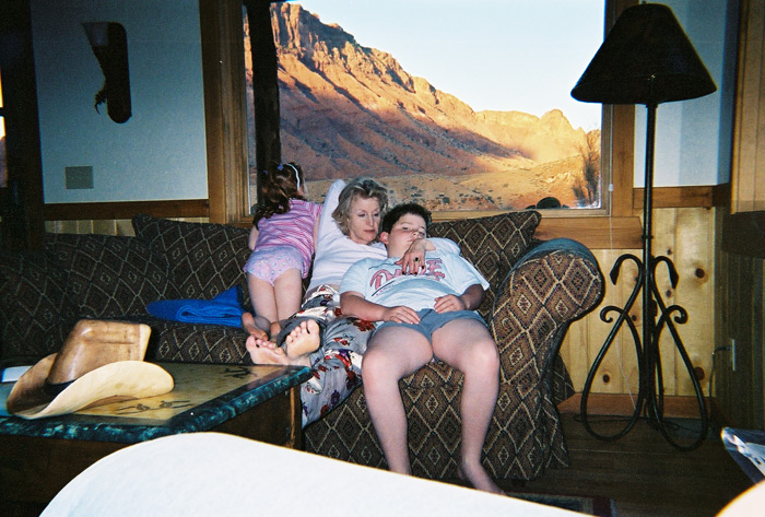 Angel - Mom - Mike at the Sorrel River Ranch. ~2003