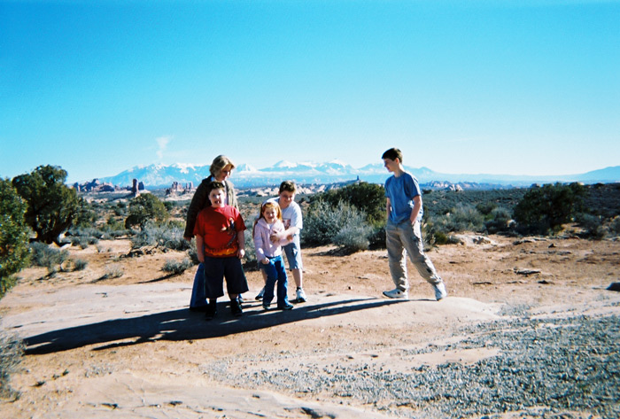 Posing for the camera at Zion Ponderosa. ~2005