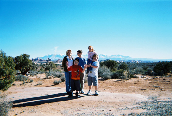 Posing for the camera at Zion Ponderosa. ~2005
