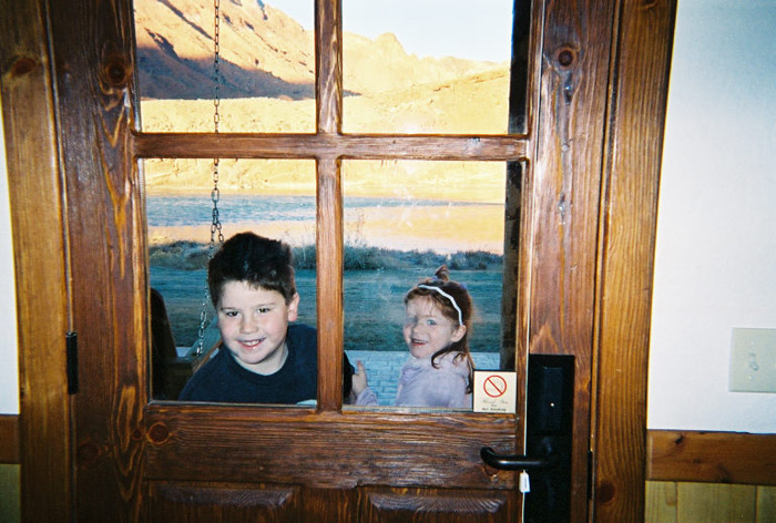 With his little sister Angel at the Sorrell River Ranch. Adorable. ~2003