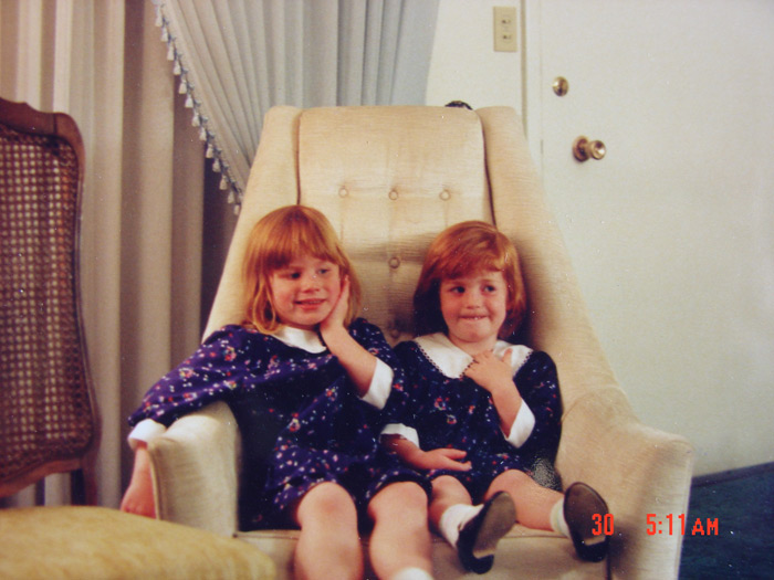 Michelle and Catherin. ~1990