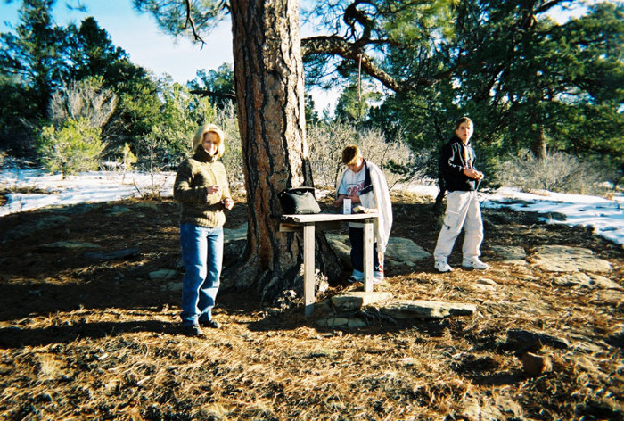 Mom, Chris, Mike - shooting(Sorell River Ranch vacation) 2003