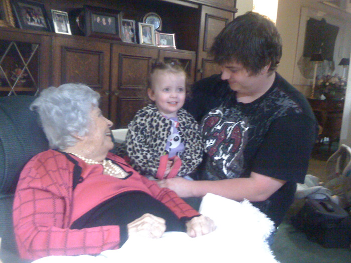Visting Grandma Lucy ~2010