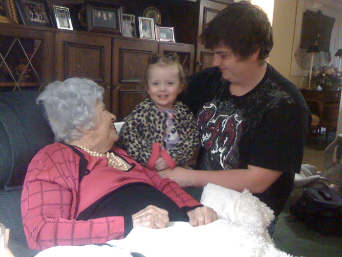 Visting Grandma Lucy ~2010