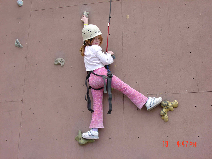 Angel on Rock Wall -  Zion Ponderosa ~2005